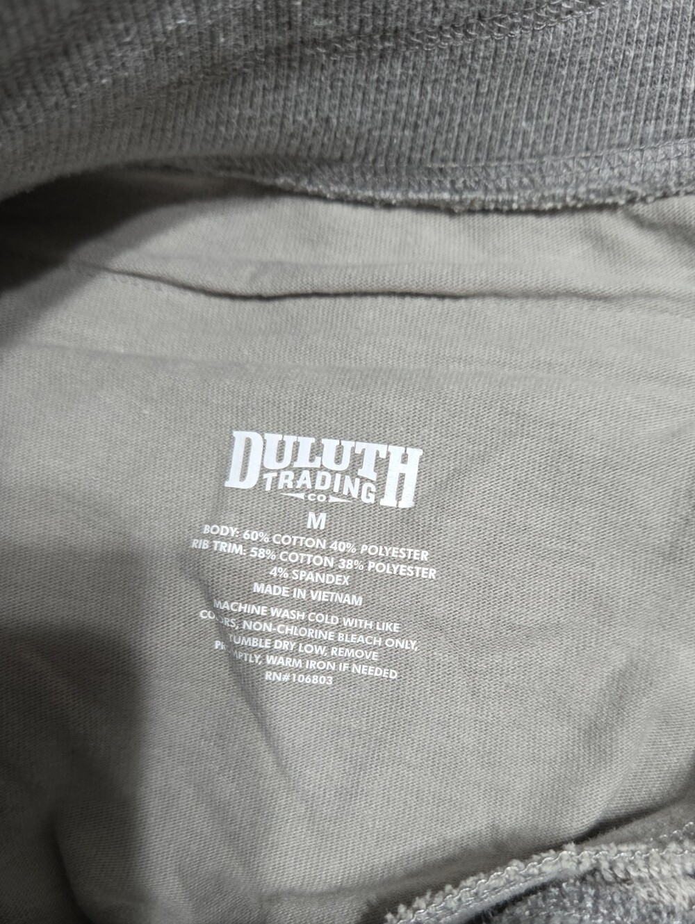 Duluth Trading Co Men's Gray Crewneck Tee